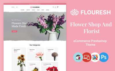Flouresh - Tema PrestaShop para Tienda de Flores y Regalos