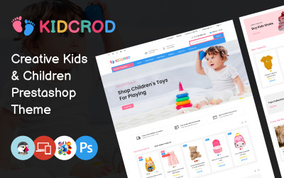 Kidcrod - Детская мода и магазин игрушек PrestaShop шаблон