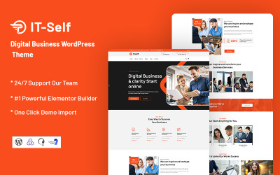 Själv - Digital Business WordPress-tema