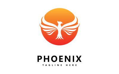 Ave Fénix Logo Vector Diseño V6