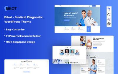 Bikot - Tema de WordPress para diagnóstico médico