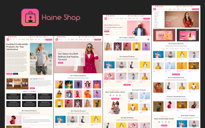 Haine - e-shop s módou a oblečením od Elementor WooCommerce šablona