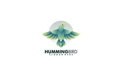 Hummingbird Gradient Logotyp Stil