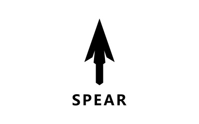 Spear Weapon Logo Vector Design V5