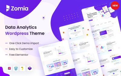Zomia Data Analytics &amp;amp; Data Science Тема WordPress