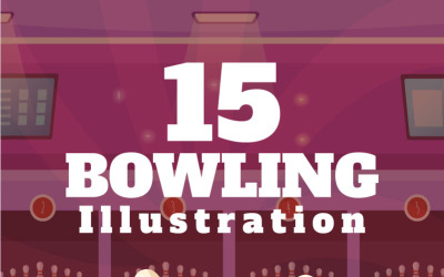 15 Bowling Game Illustration