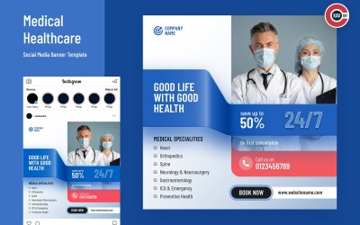 Médical Santé Médias Sociaux Bannière - 00269