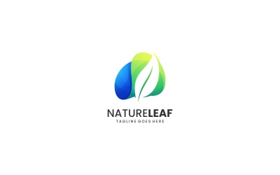 Natura Liść Gradient Logo Vol.1
