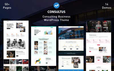 Consultus - Тема WordPress для бизнес-консалтинга и финансов