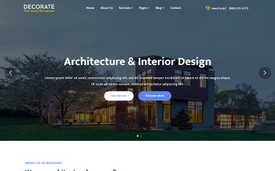 Decora - Modello di sito Web per architettura e interni