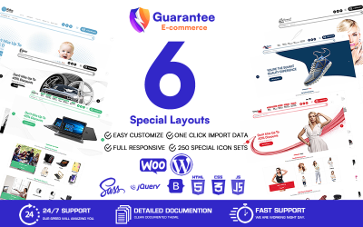 Garantie - Multifunctioneel WooCommerce WordPress-thema