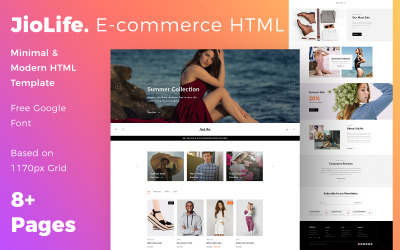JioLife – HTML-шаблон електронної комерції