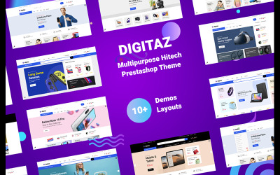 Leo Digitaz - Multifunctioneel Hitech Prestashop-thema