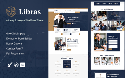 Libras – тема WordPress для адвокатів і юристів