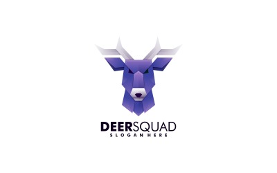 Deer Gradient Logo Style Vol.1