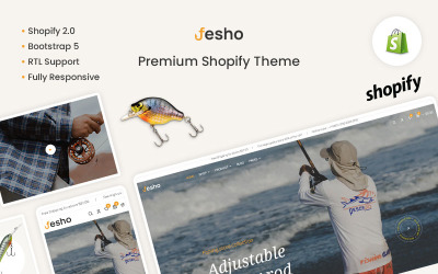 Fesho – A horgászbot és prémium Shopify téma