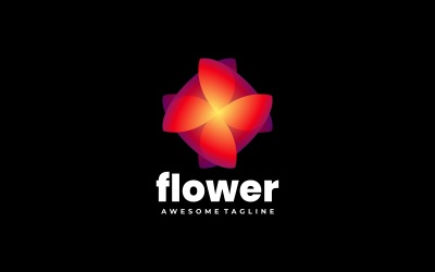 Flower Gradient Colorful Logo Style Vol.1.