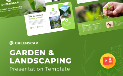 Greenscap – Шаблон презентації PowerPoint для саду та озеленення