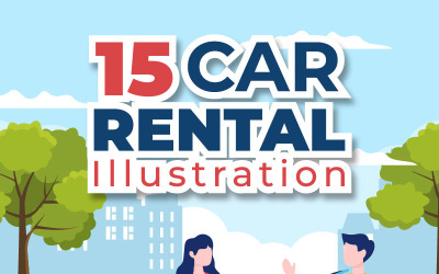 15 Illustration de location de voiture