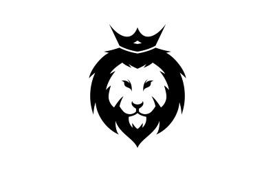 Lion Animal Head Vector Logo Design Mall V2