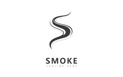 Modello di progettazione logo vettoriale fumo V1
