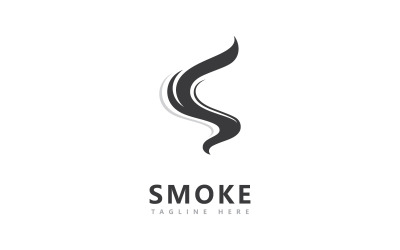 Modello di progettazione logo vettoriale fumo V7
