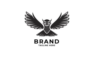 Owl Logos mall - djur logotyp