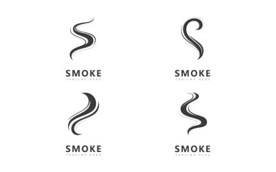Шаблон дизайна векторного логотипа дыма V9