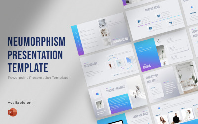Шаблон презентации Powerpoint Neumorphism