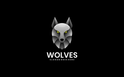 Wolf Gradient Logo Style Vol.1