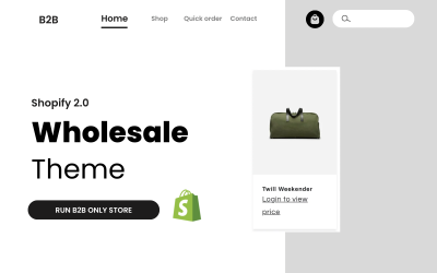 B2B – Shopify Theme für Angebot, Handel und Großhandel