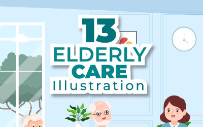 13 Äldreomsorg Illustration