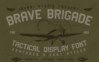 Brave Brigade - Police d&amp;#39;affichage tactique