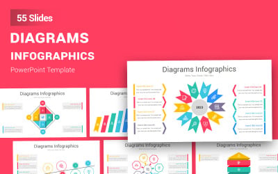 Diagramme Infografik PowerPoint-Vorlage