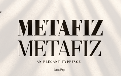 Metafiz - 优雅的字体