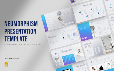 Neumorphism Google Slides-sjabloon
