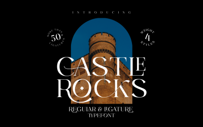 CASTLE ROCKS DUO - Ligature Font