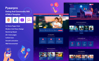 Dating and Community Website Template