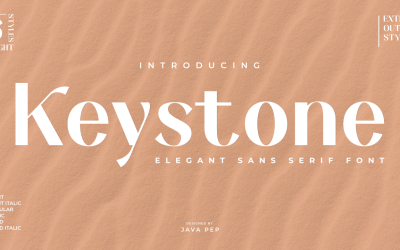 Keystone - un sans elegante