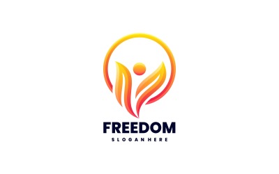 Logo-Vorlage mit Freiheitsverlauf