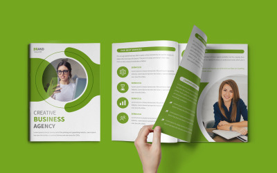 Modello di brochure aziendale di profilo aziendale