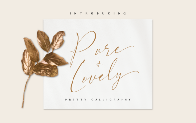Pure &amp;amp; Lovely - Calligrafia graziosa