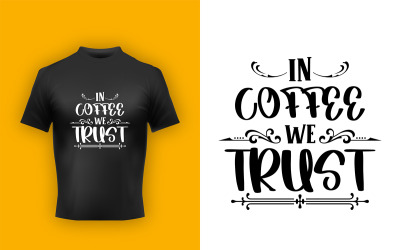 Kreatywna kawa typografia naklejka szablon wektor koszulka