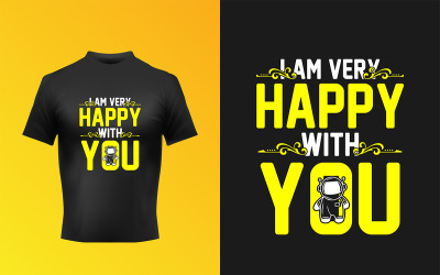 Tipografia creativa T-shirt modello vettoriale Design