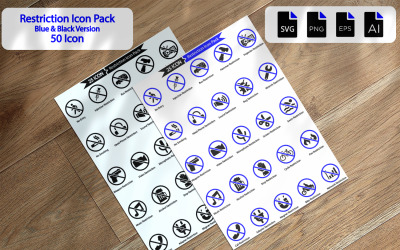 50 pack d&amp;#39;icônes de restriction premium