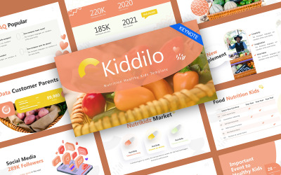 Kiddilo Healthy Food Keynote Template