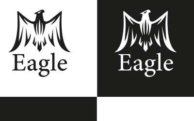 Modèle de logo d&amp;#39;aigle du désert