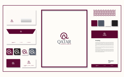 QA Елегантний шаблон дизайну логотипу | брендинг