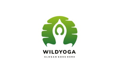 Yoga Wild Exercice Logo Template