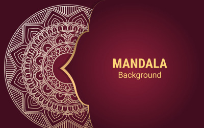 Abstraktní luxusní květinové a mandala elegantní pozadí